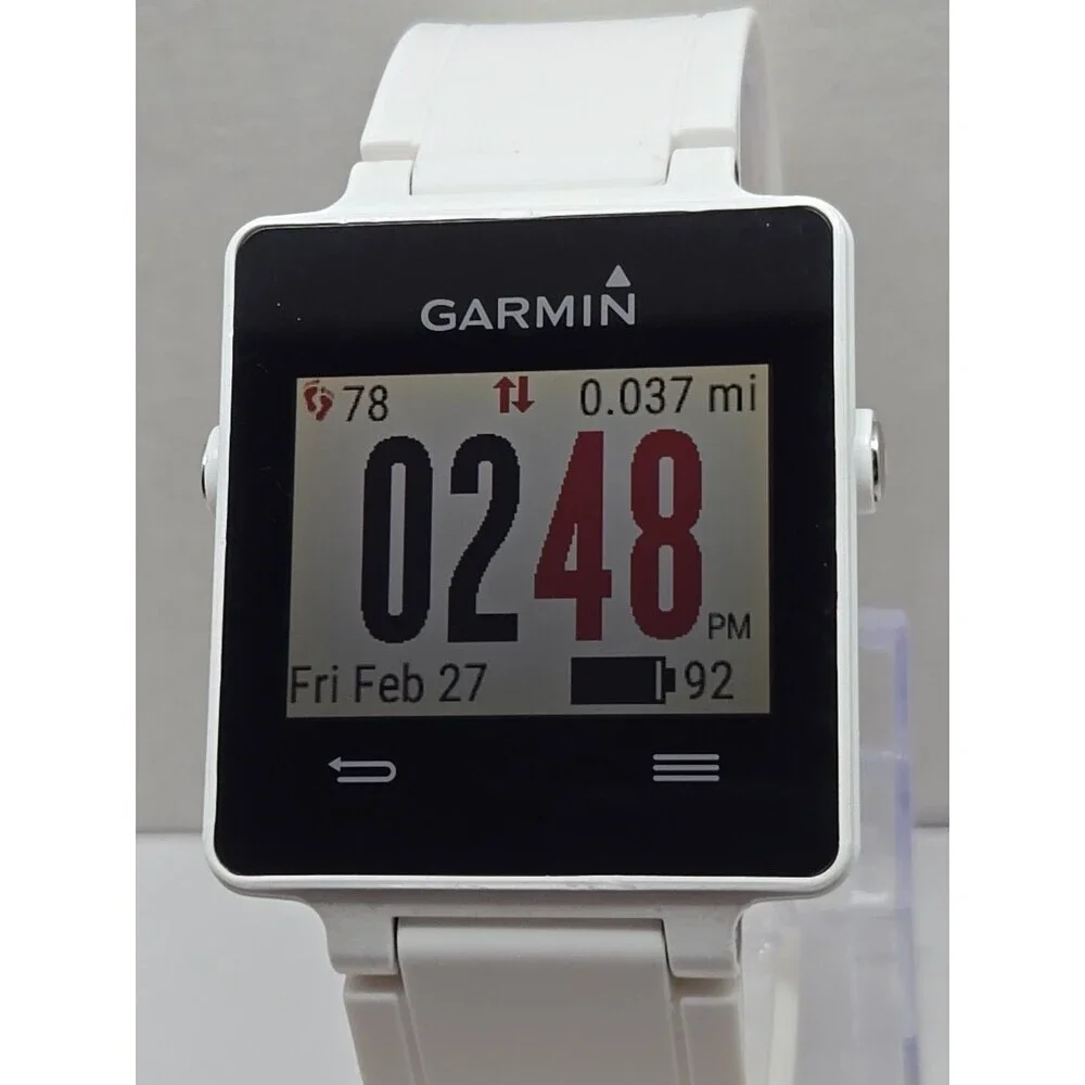 Garmin Vivoactive GPS Smartwatch Fitness Activity Tracker Bluetooth Touch White